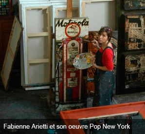 Fabienne Arietti dans son atelier