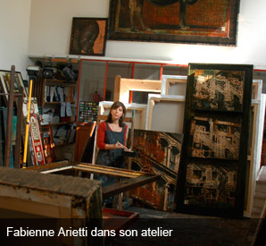 Fabienne Arietti dans son atelier
